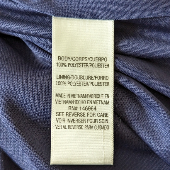 Julia Jordan Navy Floral Print Fit & Flare Dress Size 8 - Picture 16 of 16